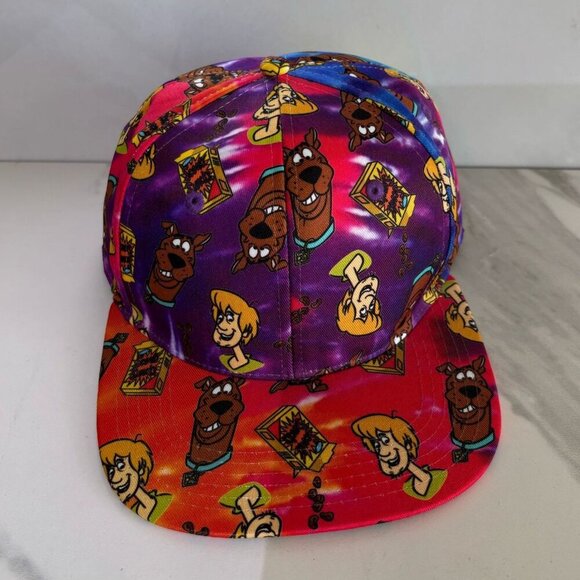 Scooby Doo Men Shaggy Snapback Tie Dye Hat Cap Multi Color Size OS - Picture 1 of 5